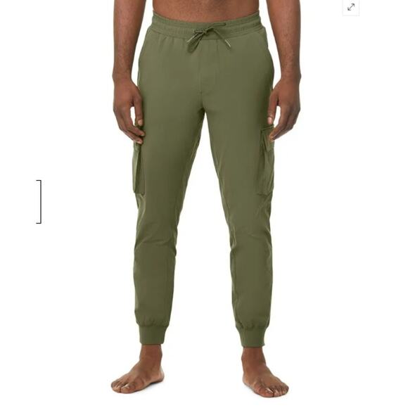Alo Yoga Pants Mens Large Cargo Division Field Jogger Green Athletic Gym Casual - Picture 1 of 14